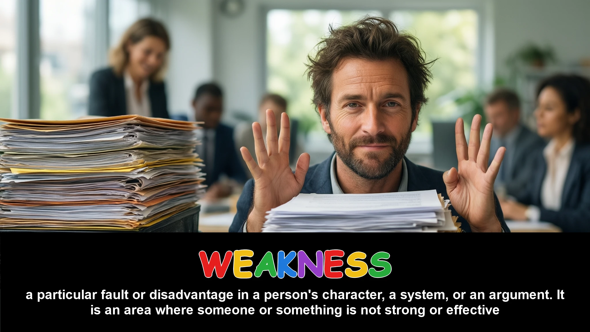 English Illustration for weakness